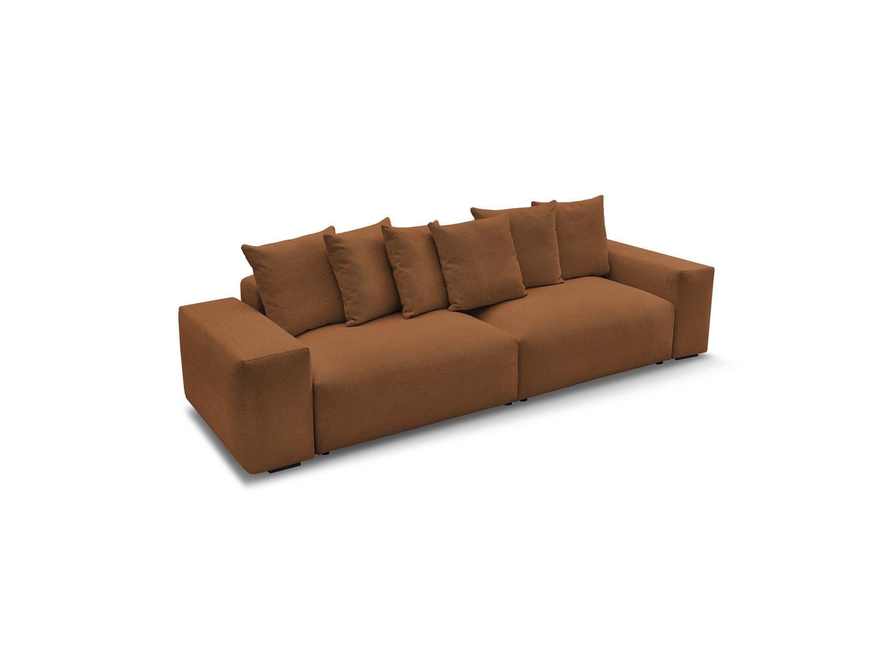 Voltaire - Fixed Straight 4-Seater Sofa - Mottled Fabric