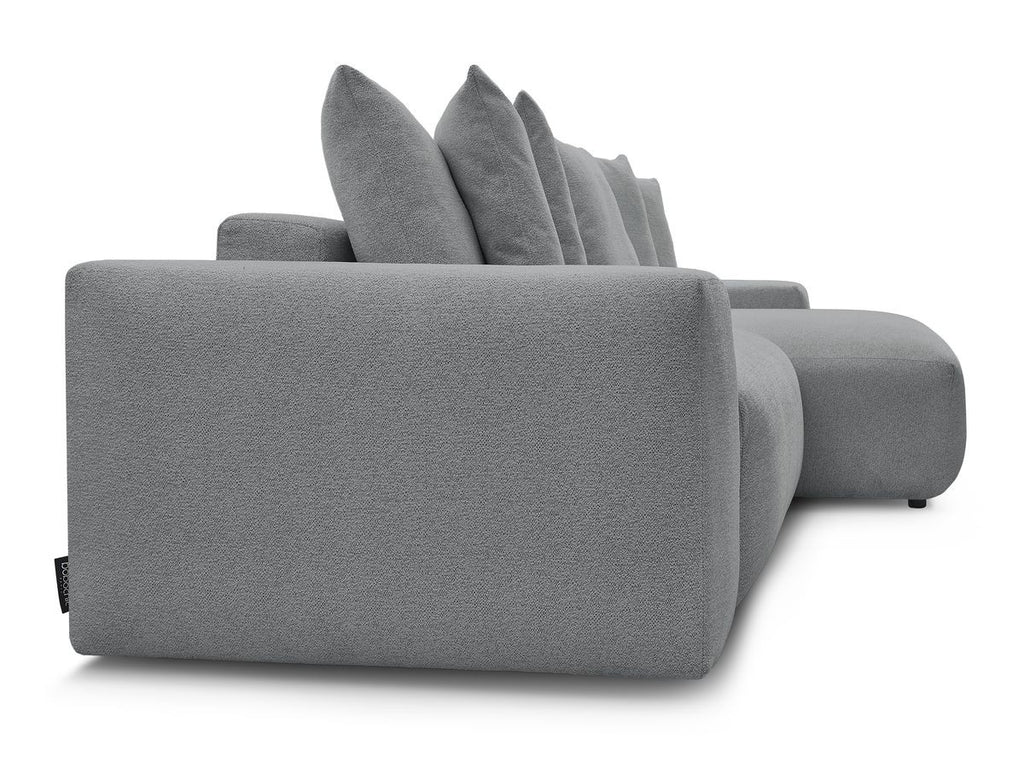 Voltaire - Canapé D'Angle Fixe Réversible - Tissu Chiné