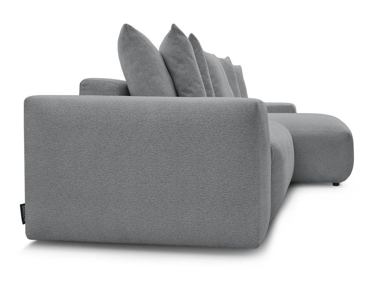 Voltaire - Canapé D'Angle Fixe Réversible - Tissu Chiné