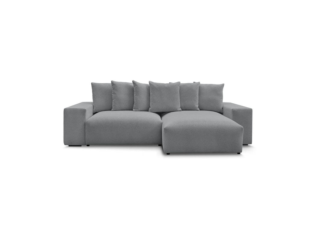 Voltaire - Canapé D'Angle Fixe Réversible - Tissu Chiné