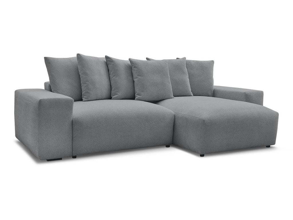 Voltaire - Canapé D'Angle Fixe Réversible - Tissu Chiné