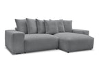 Voltaire - Canapé D'Angle Fixe Réversible - Tissu Chiné