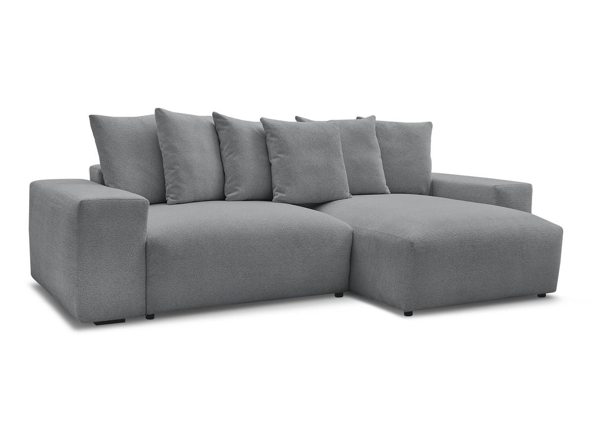Voltaire - Canapé D'Angle Fixe Réversible - Tissu Chiné