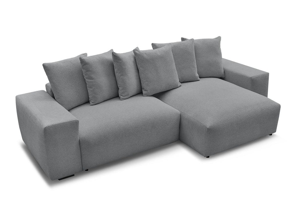 Voltaire - Canapé D'Angle Fixe Réversible - Tissu Chiné