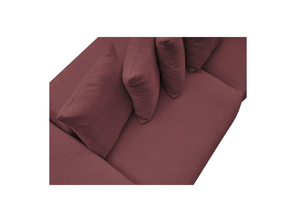 Voltaire - Fixed Straight 4-Seater Sofa - Mottled Fabric