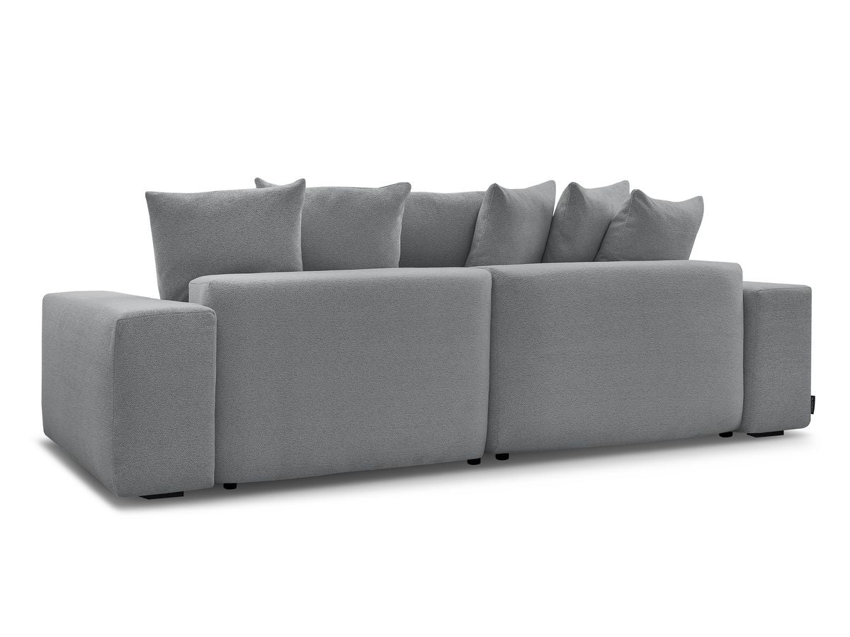 Voltaire - Canapé D'Angle Fixe Réversible - Tissu Chiné