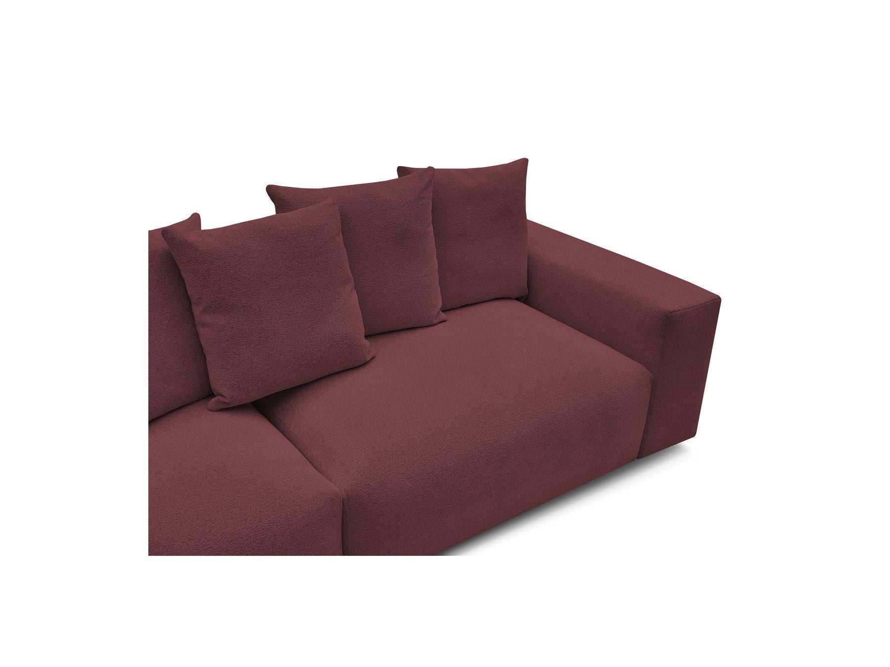 Voltaire - Fixed Straight 4-Seater Sofa - Mottled Fabric
