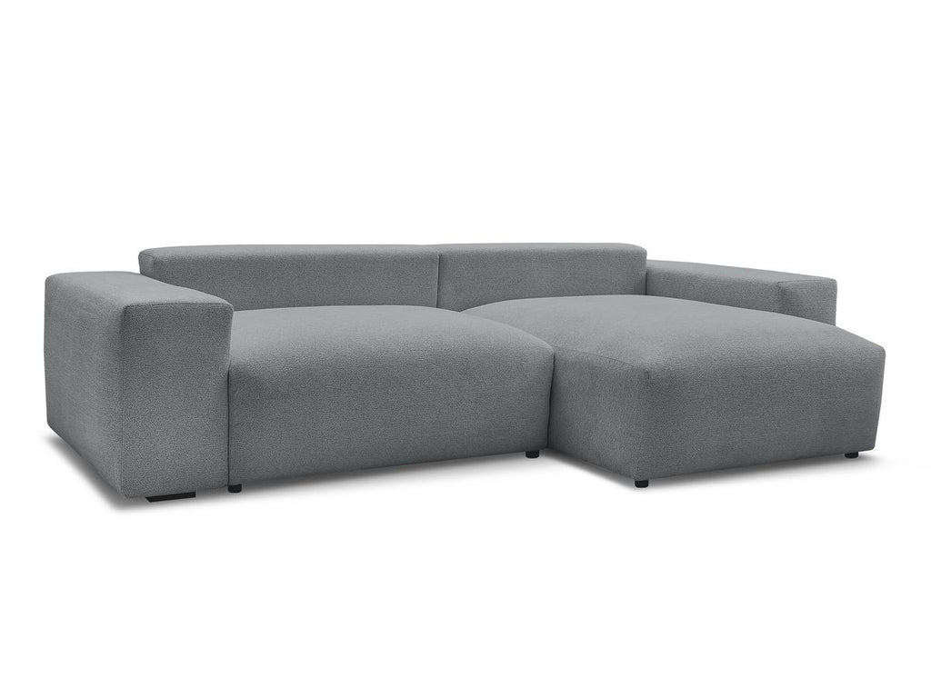 Voltaire - Canapé D'Angle Fixe Réversible - Tissu Chiné