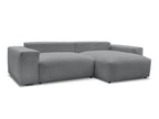 Voltaire - Canapé D'Angle Fixe Réversible - Tissu Chiné