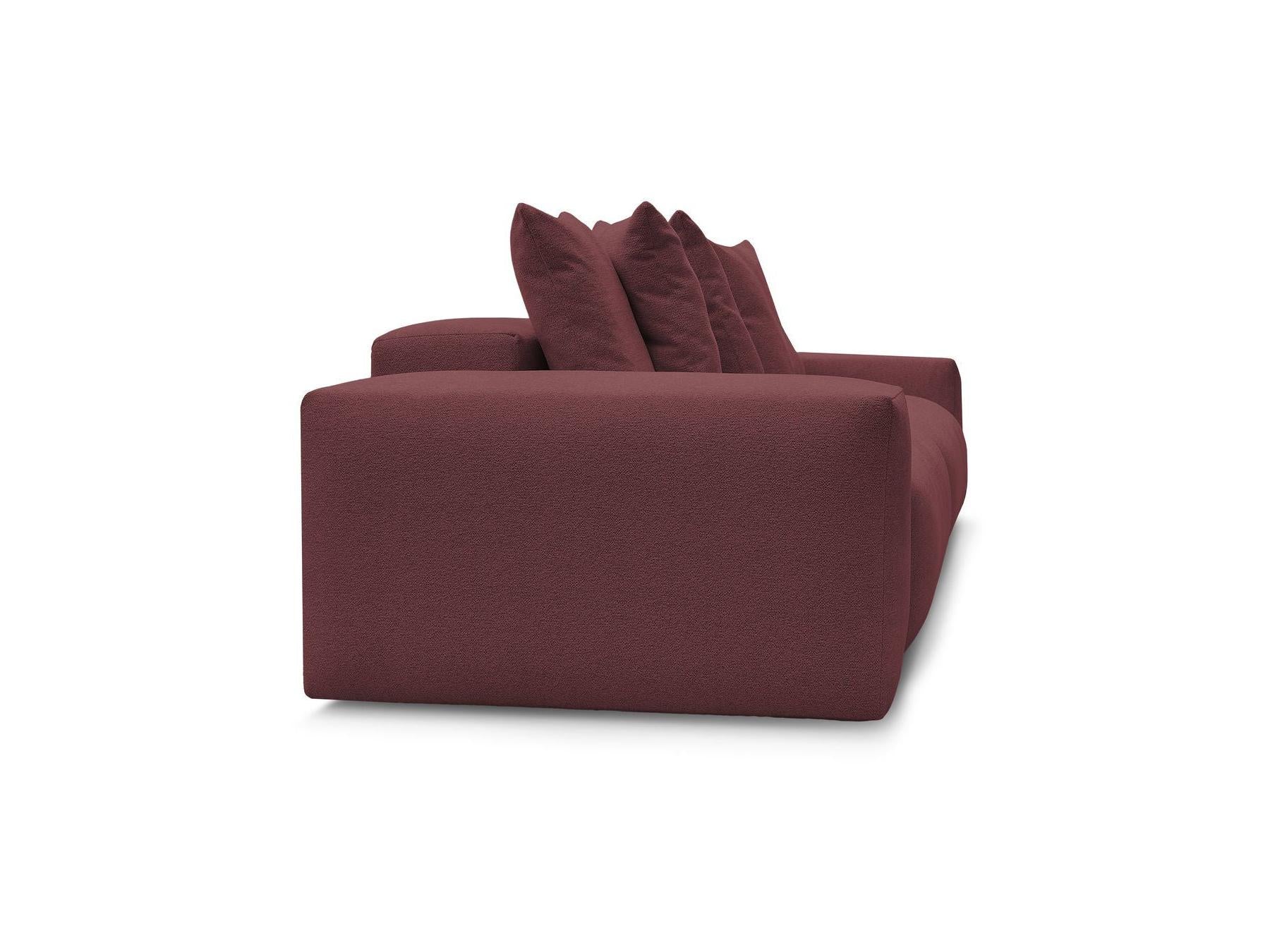 Voltaire - Fixed Straight 4-Seater Sofa - Mottled Fabric