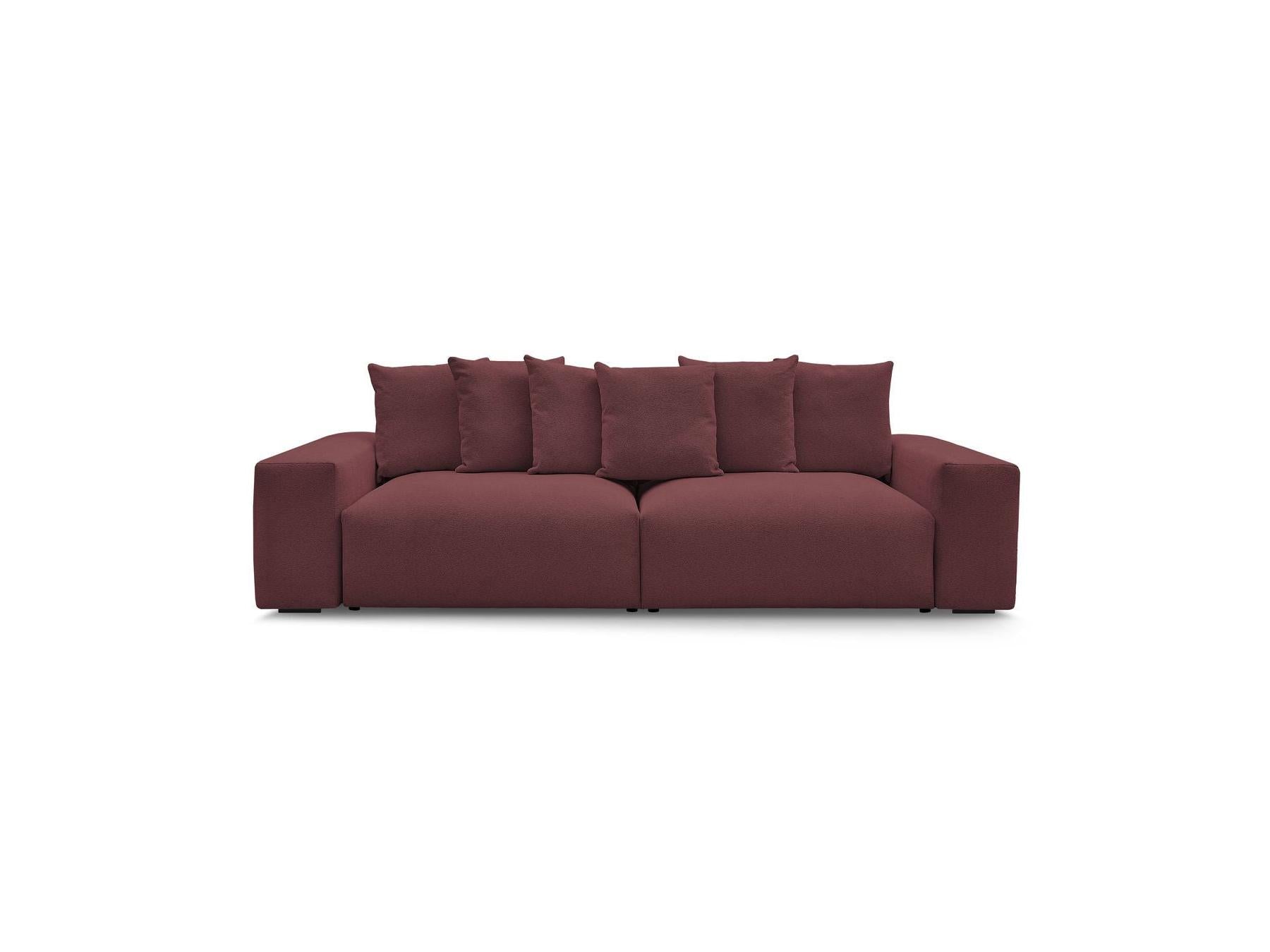 Voltaire - Fixed Straight 4-Seater Sofa - Mottled Fabric