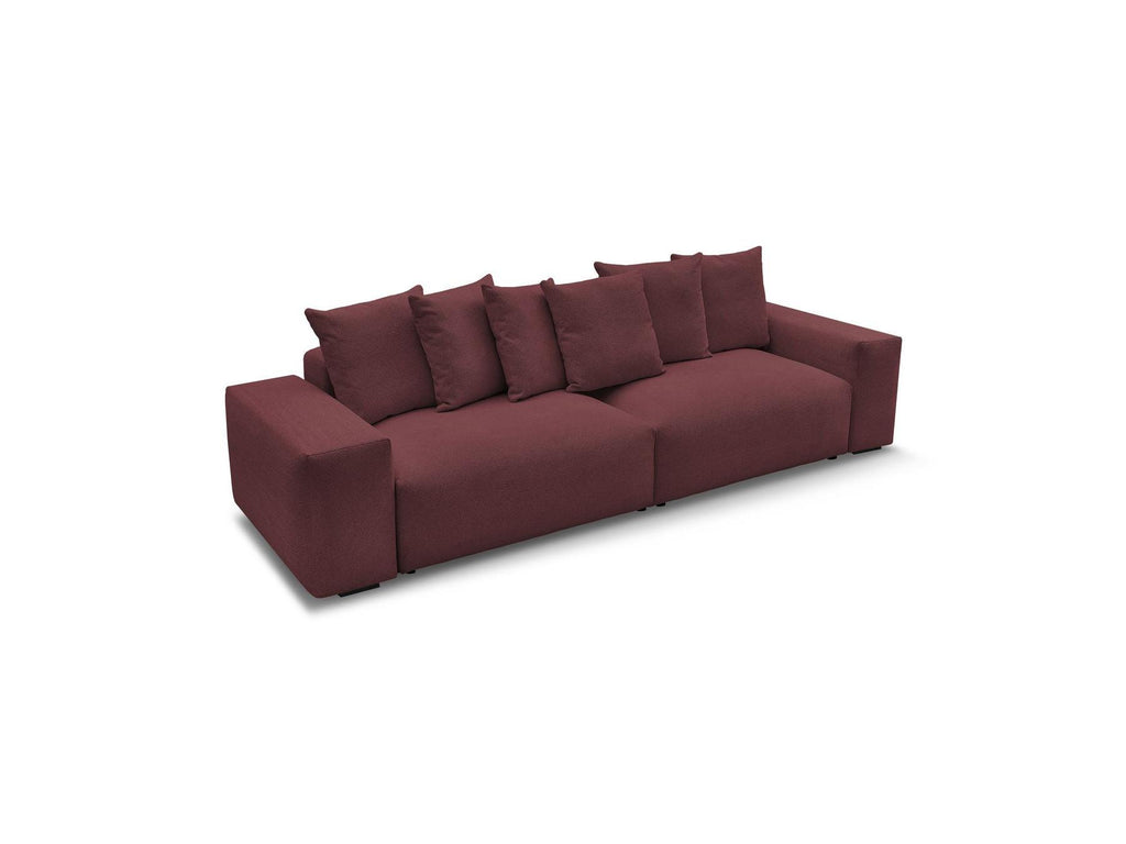 Voltaire - Fixed Straight 4-Seater Sofa - Mottled Fabric