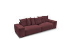 Voltaire - Fixed Straight 4-Seater Sofa - Mottled Fabric