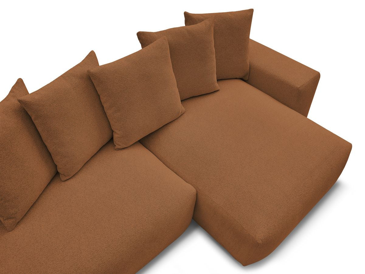 Voltaire - Canapé D'Angle Fixe Réversible - Tissu Chiné