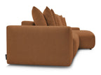 Voltaire - Canapé D'Angle Fixe Réversible - Tissu Chiné