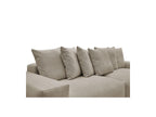 Voltaire - Fixed Straight 4-Seater Sofa - Mottled Fabric