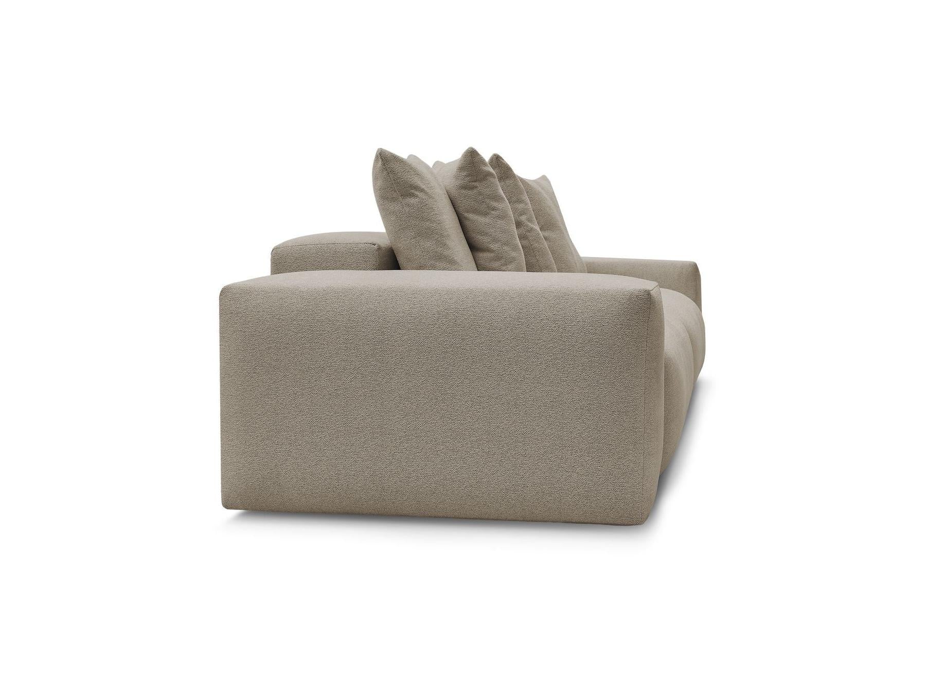 Voltaire - Fixed Straight 4-Seater Sofa - Mottled Fabric