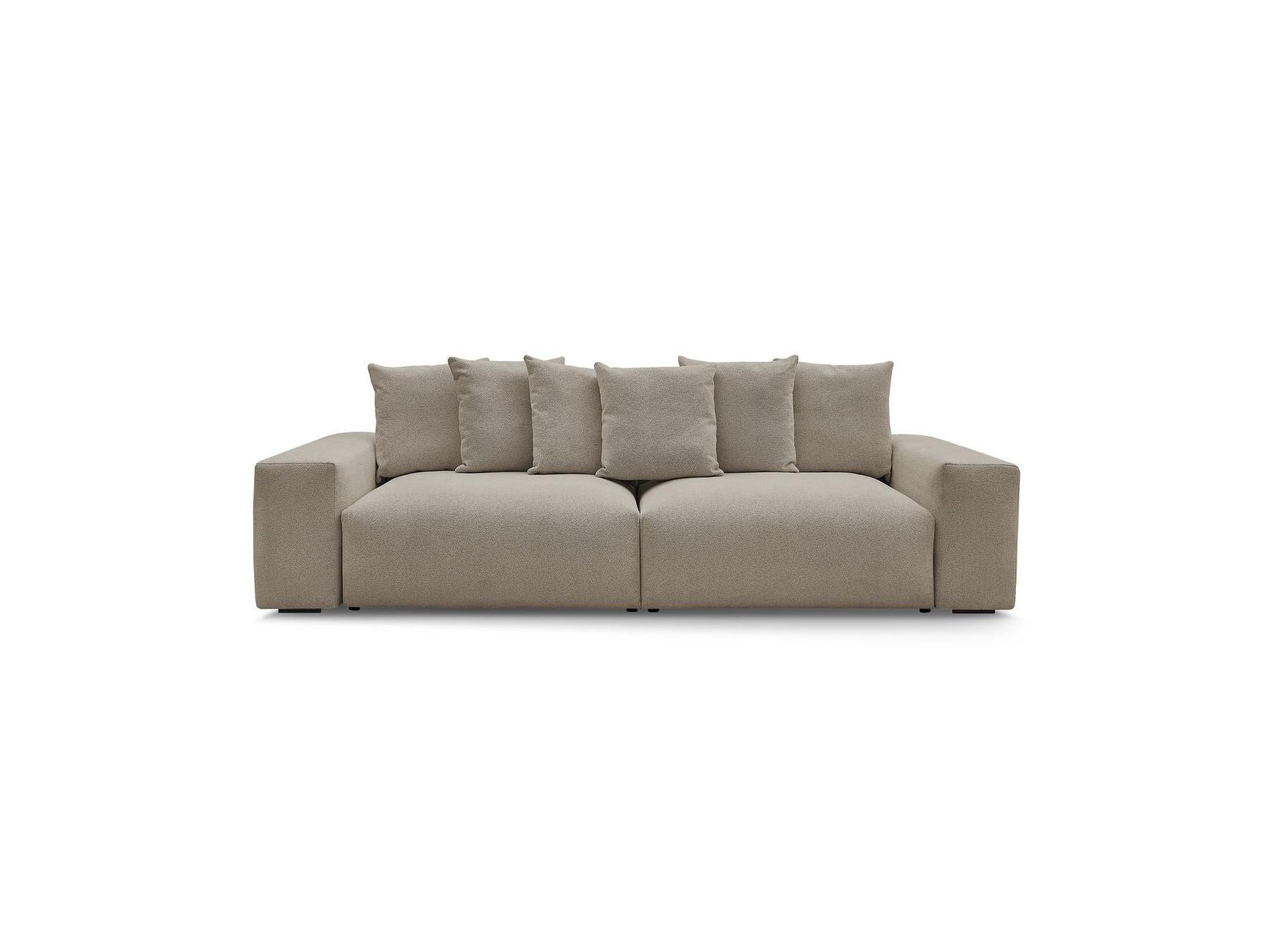 Voltaire - Fixed Straight 4-Seater Sofa - Mottled Fabric
