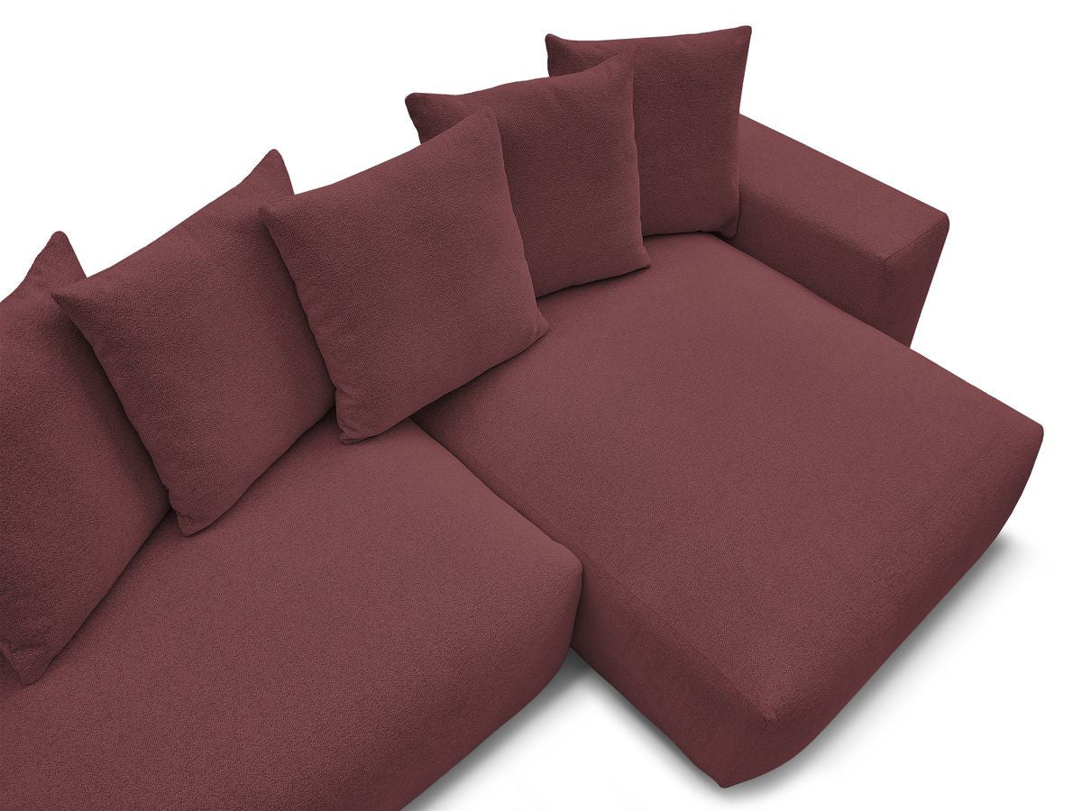 Voltaire - Canapé D'Angle Fixe Réversible - Tissu Chiné