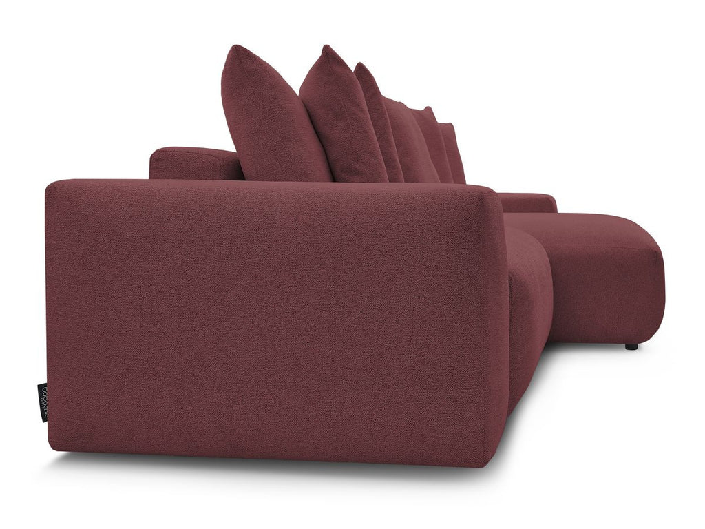 Voltaire - Canapé D'Angle Fixe Réversible - Tissu Chiné