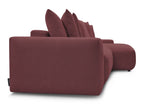 Voltaire - Canapé D'Angle Fixe Réversible - Tissu Chiné