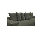 Voltaire - Fixed Straight 4-Seater Sofa - Mottled Fabric