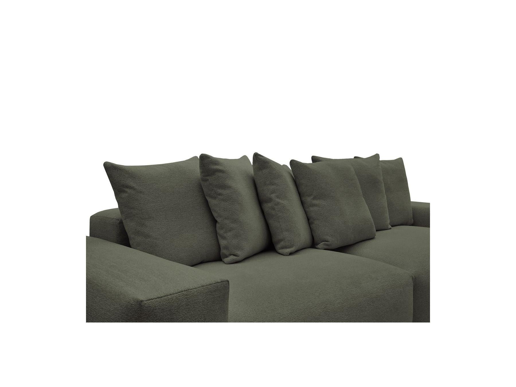 Voltaire - Fixed Straight 4-Seater Sofa - Mottled Fabric