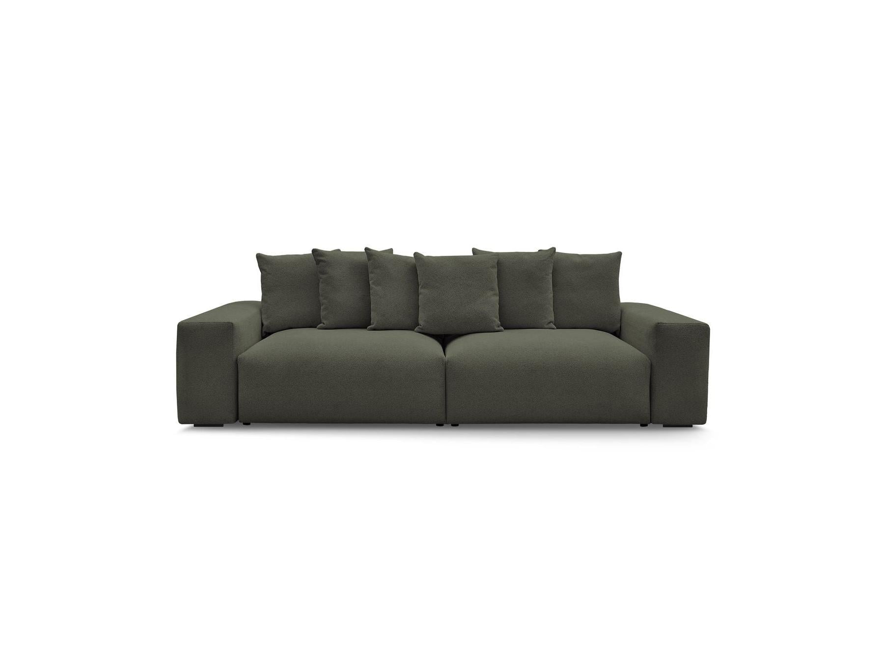 Voltaire - Fixed Straight 4-Seater Sofa - Mottled Fabric