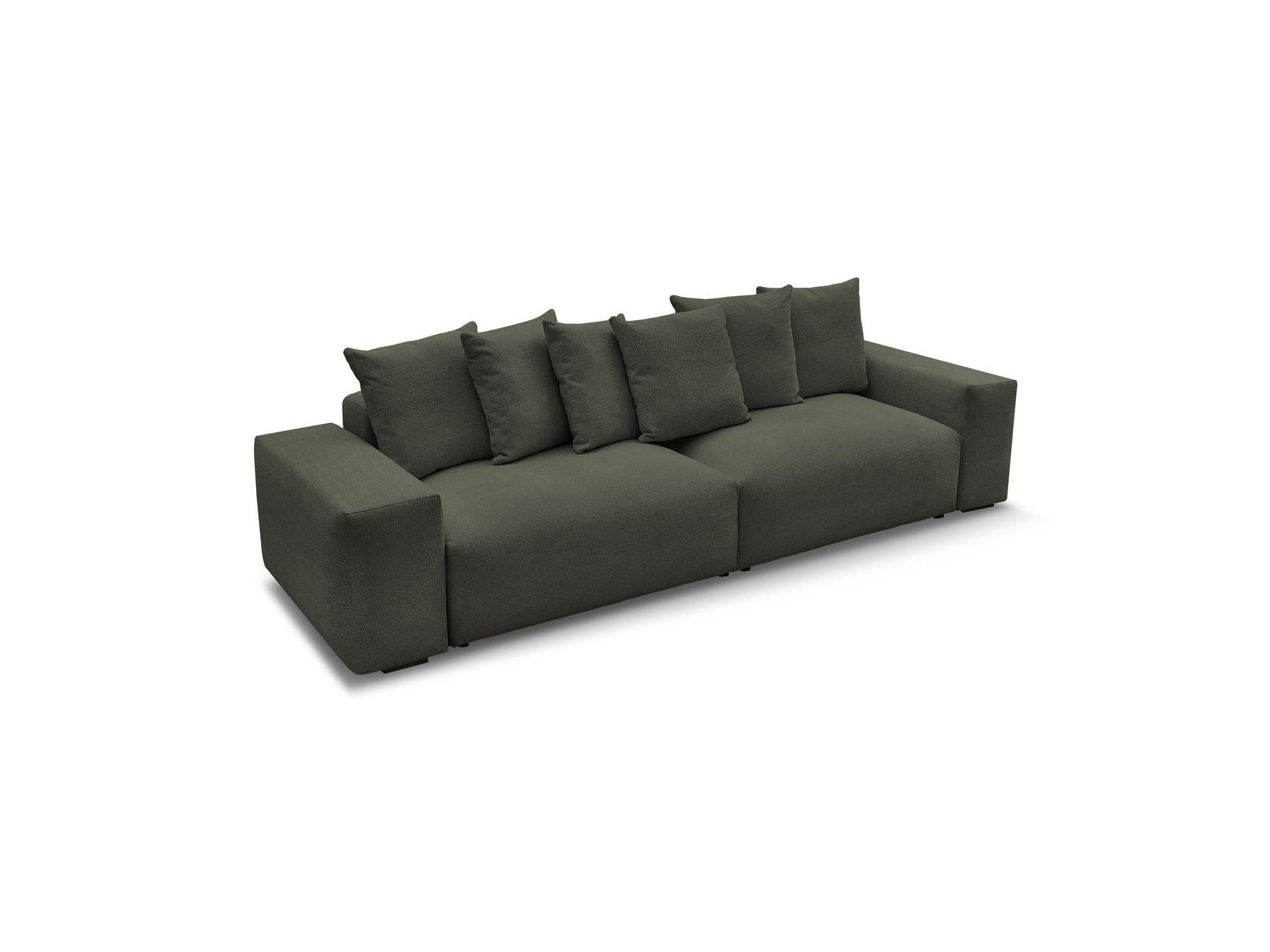 Voltaire - Fixed Straight 4-Seater Sofa - Mottled Fabric