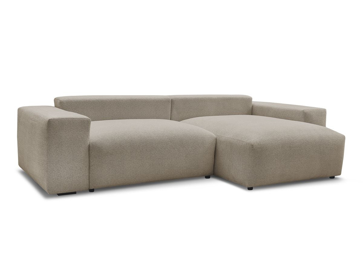 Voltaire - Canapé D'Angle Fixe Réversible - Tissu Chiné