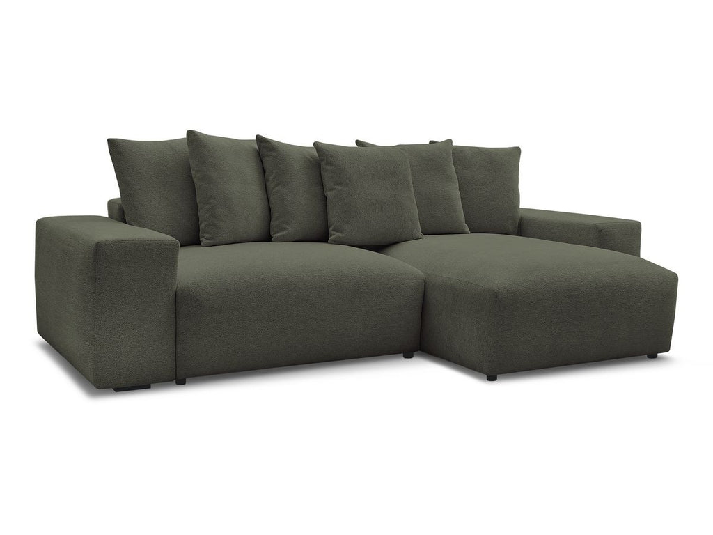 Voltaire - Canapé D'Angle Fixe Réversible - Tissu Chiné