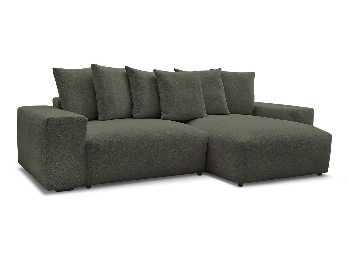 Voltaire - Canapé D'Angle Fixe Réversible - Tissu Chiné
