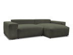 Voltaire - Canapé D'Angle Fixe Réversible - Tissu Chiné