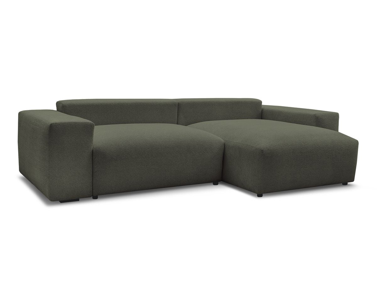 Voltaire - Canapé D'Angle Fixe Réversible - Tissu Chiné