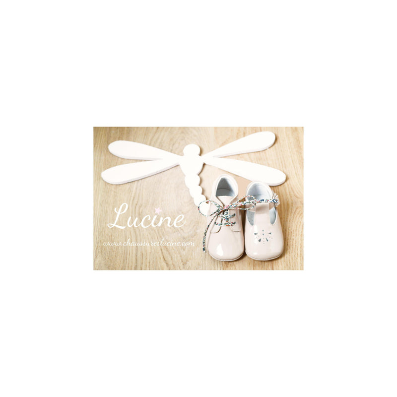 Chaussons Bébé Souples Antidérapants Mini-Arthur - Cuir Vernis Rose Nude - Fille