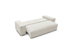 Voltaire - Canapé Droit Convertible Coffre - Tissu Chiné