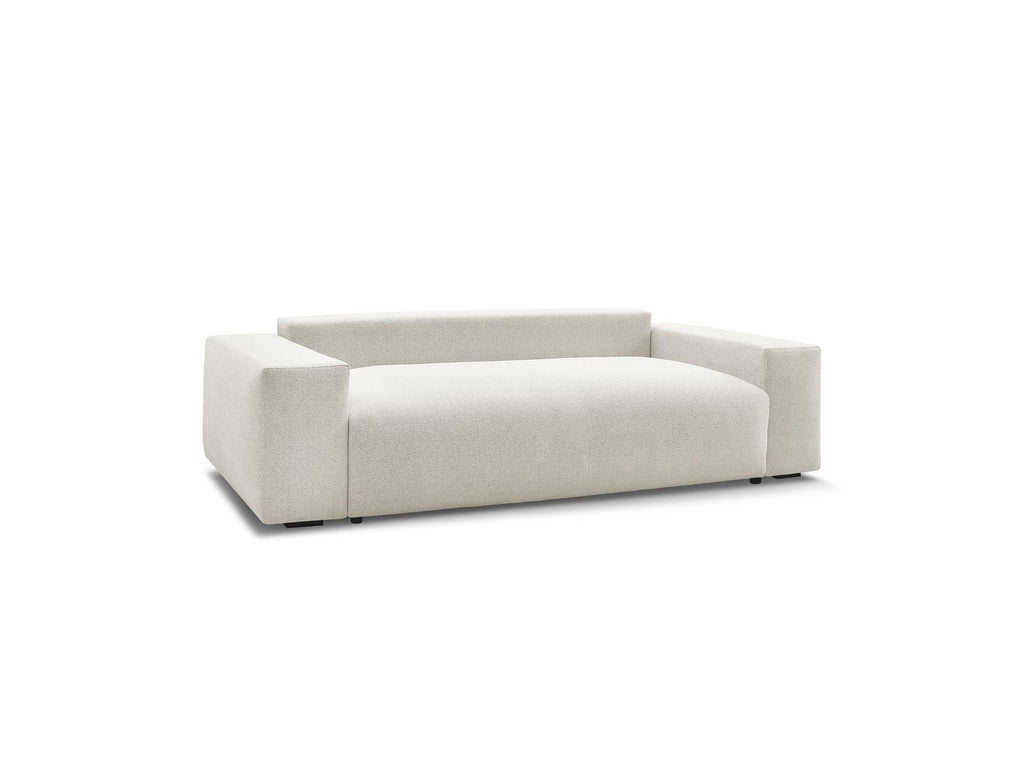 Voltaire - Canapé Droit Convertible Coffre - Tissu Chiné