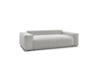 Voltaire - Canapé Droit Convertible Coffre - Tissu Chiné