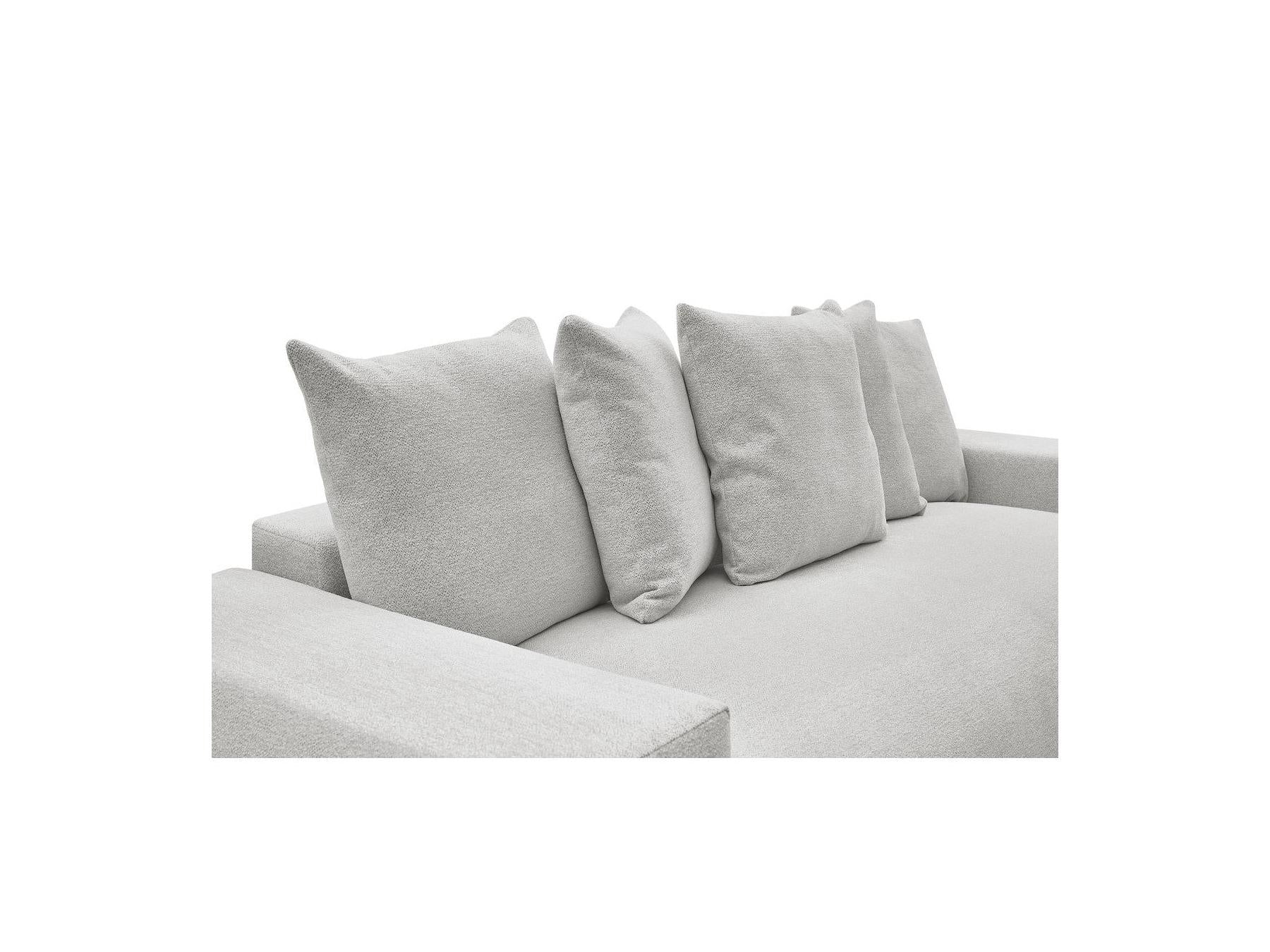 Voltaire - Canapé Droit Convertible Coffre - Tissu Chiné