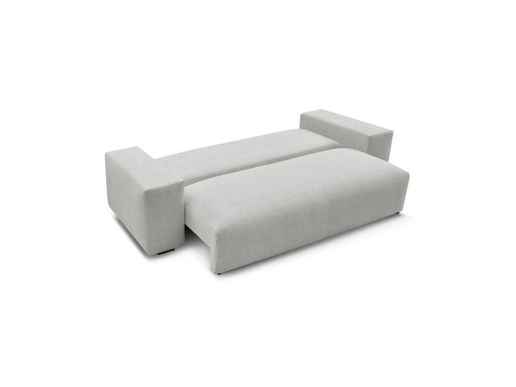 Voltaire - Canapé Droit Convertible Coffre - Tissu Chiné