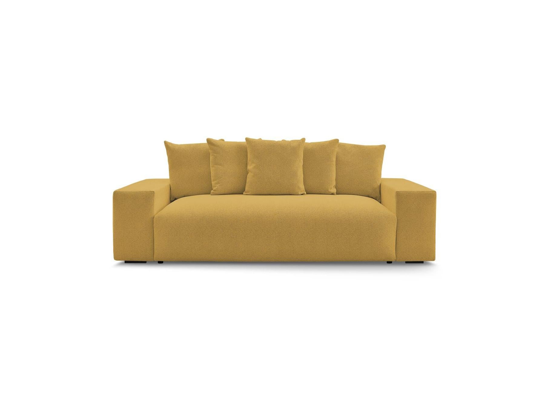 Voltaire - Canapé Droit Convertible Coffre - Tissu Chiné
