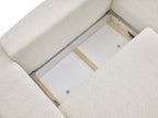 Voltaire - Canapé D'Angle Convertible Réversible Coffre - Tissu Chiné