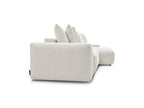 Voltaire - Canapé D'Angle Convertible Réversible Coffre - Tissu Chiné