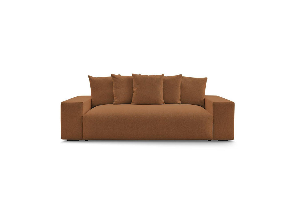 Voltaire - Canapé Droit Convertible Coffre - Tissu Chiné