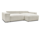 Voltaire - Canapé D'Angle Convertible Réversible Coffre - Tissu Chiné
