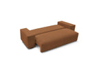 Voltaire - Canapé Droit Convertible Coffre - Tissu Chiné