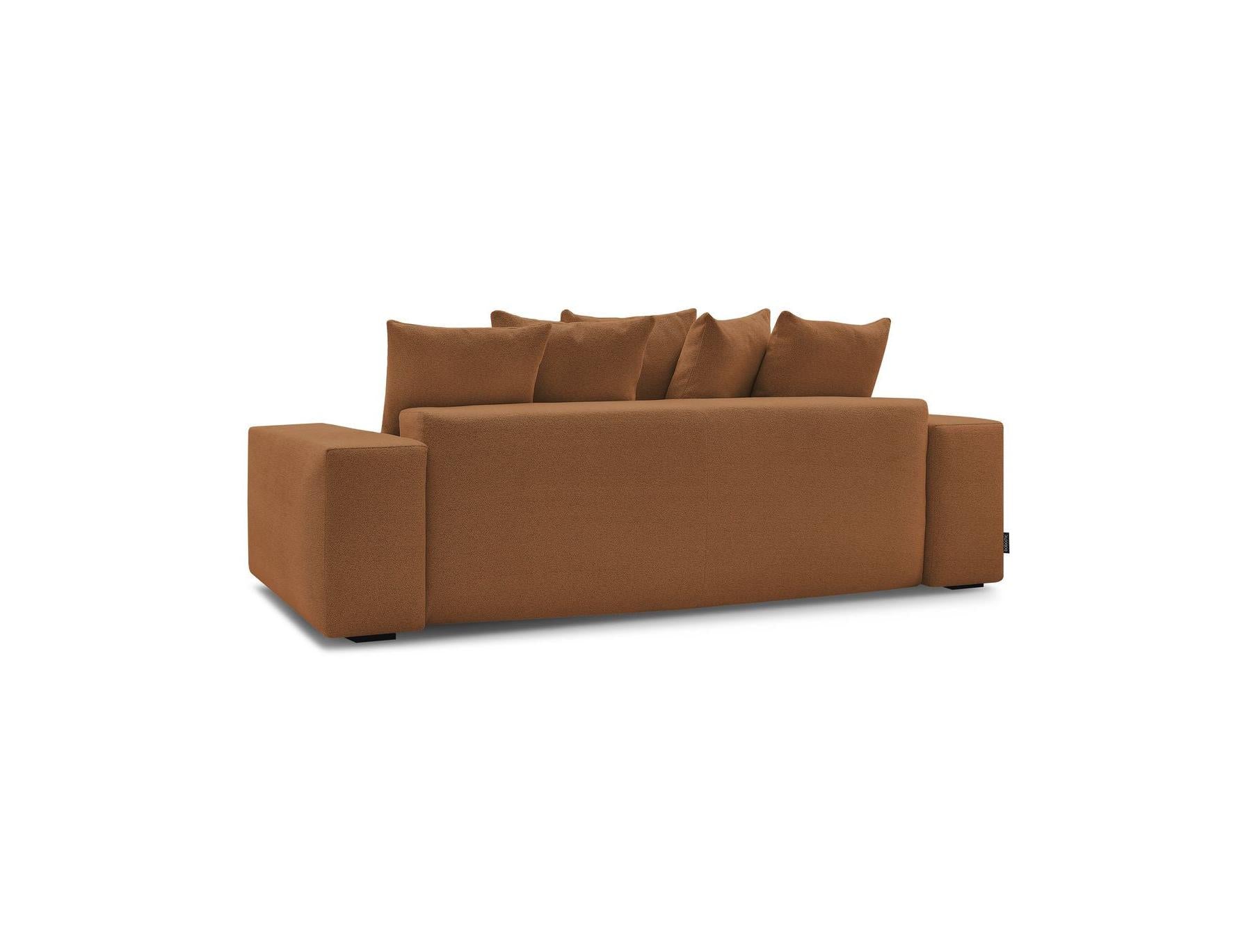 Voltaire - Canapé Droit Convertible Coffre - Tissu Chiné