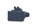 Voltaire - Canapé D'Angle Convertible Réversible Coffre - Tissu Chiné