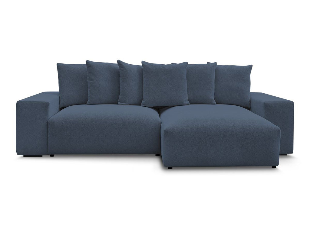 Voltaire - Canapé D'Angle Convertible Réversible Coffre - Tissu Chiné