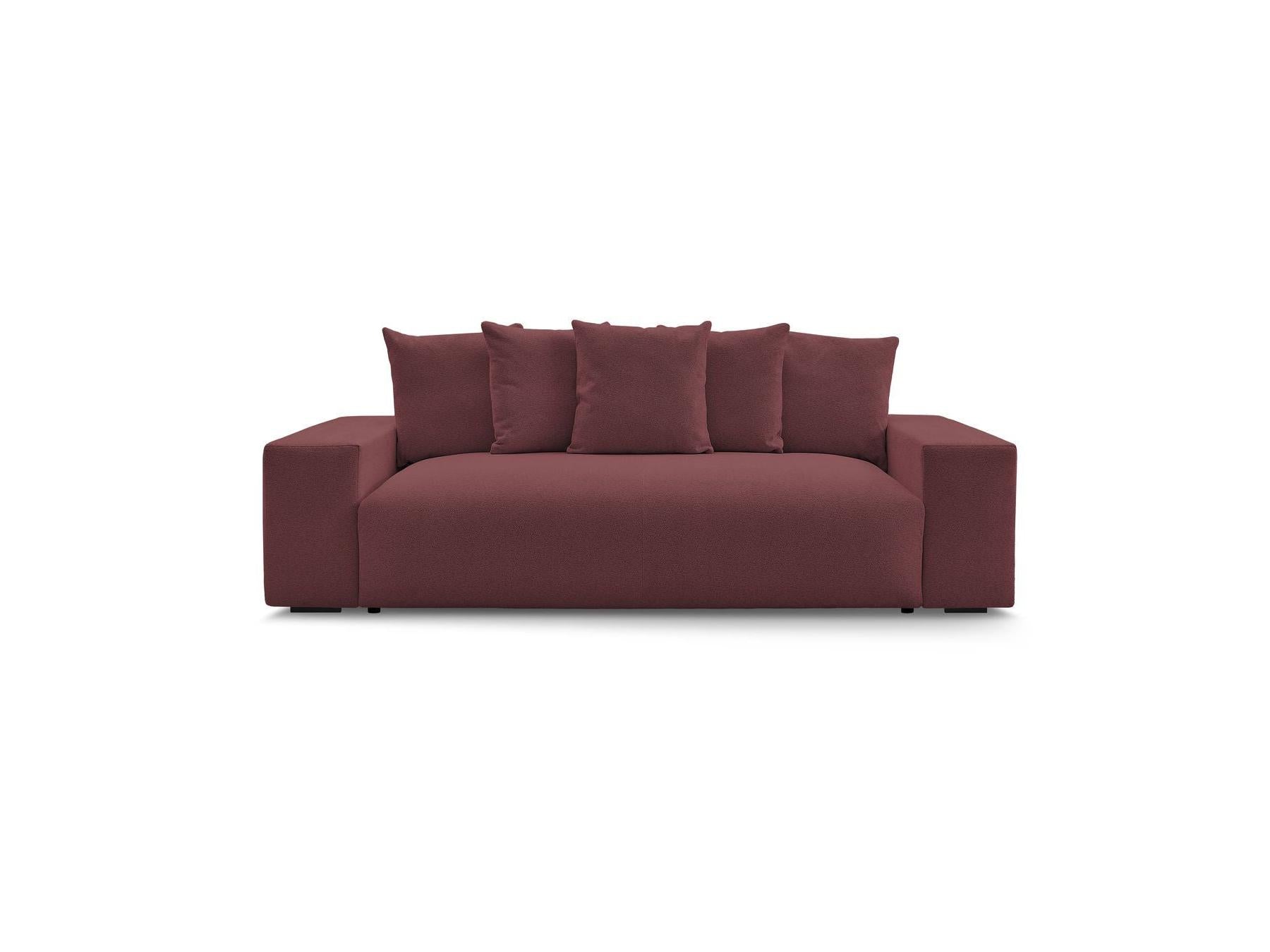 Voltaire - Canapé Droit Convertible Coffre - Tissu Chiné